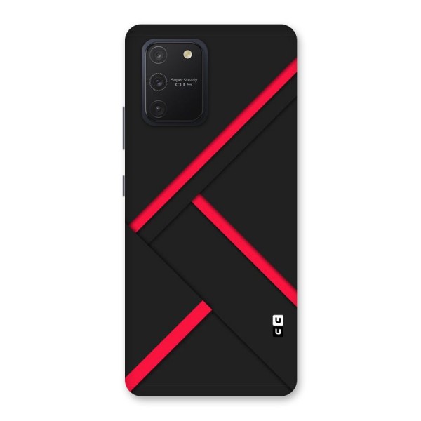 Red Disort Stripes Back Case for Galaxy S10 Lite