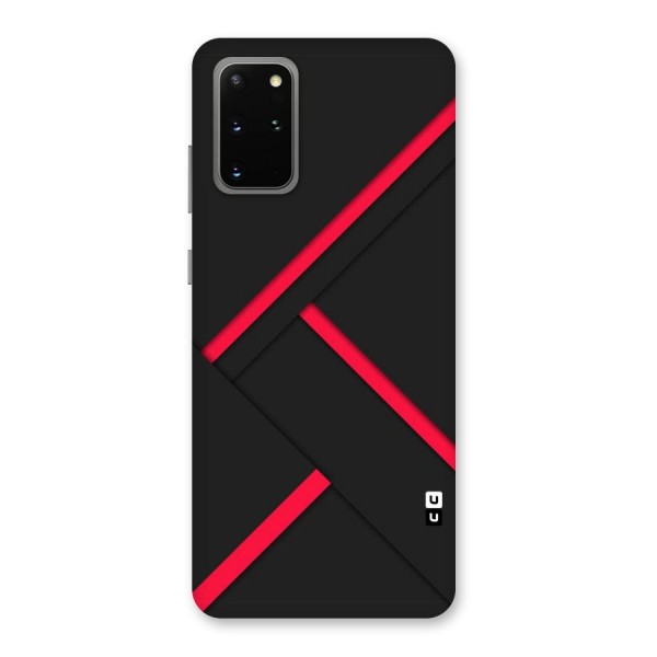 Red Disort Stripes Back Case for Galaxy S20 Plus