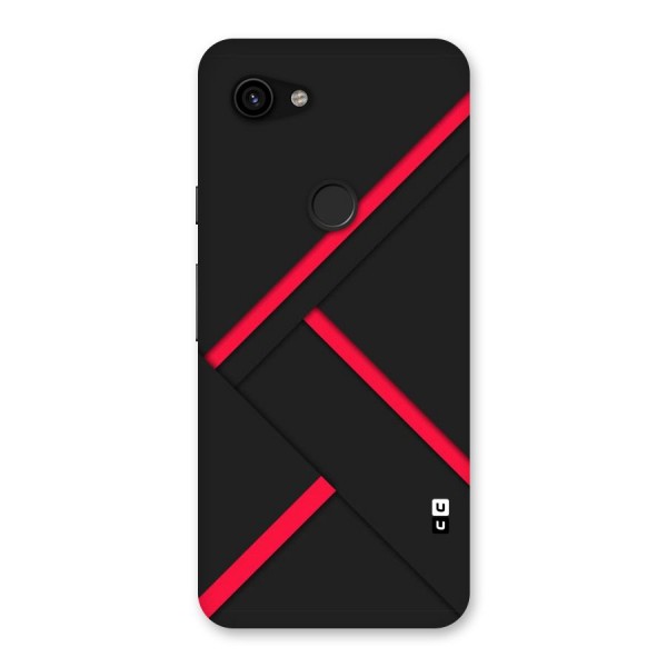 Red Disort Stripes Back Case for Google Pixel 3a