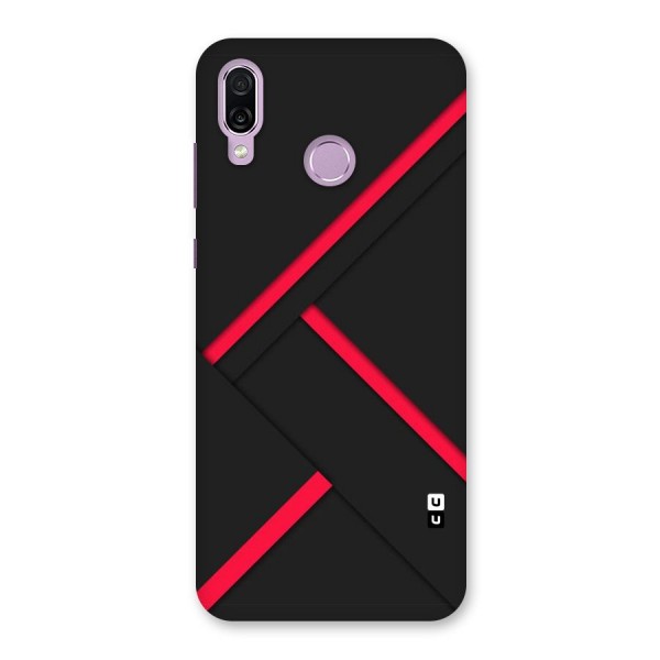 Red Disort Stripes Back Case for Honor Play