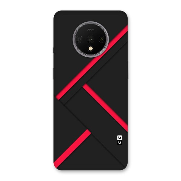 Red Disort Stripes Back Case for OnePlus 7T