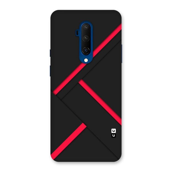Red Disort Stripes Back Case for OnePlus 7T Pro