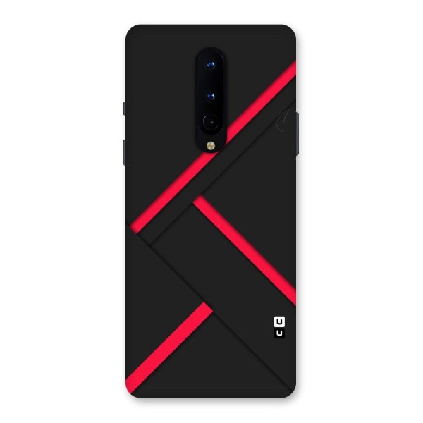 Red Disort Stripes Back Case for OnePlus 8