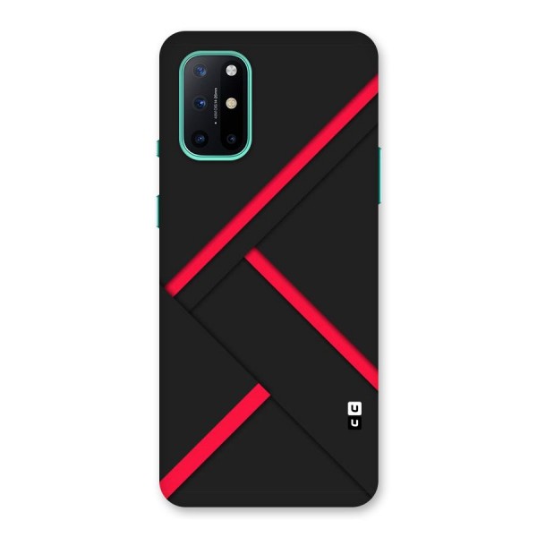 Red Disort Stripes Back Case for OnePlus 8T