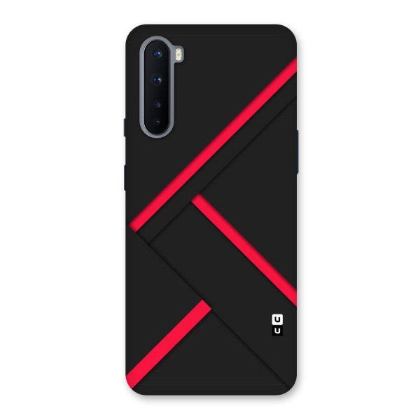 Red Disort Stripes Back Case for OnePlus Nord