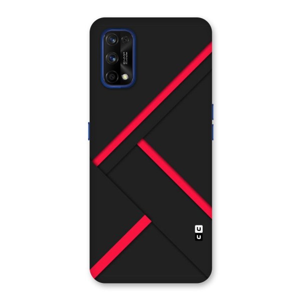 Red Disort Stripes Back Case for Realme 7 Pro