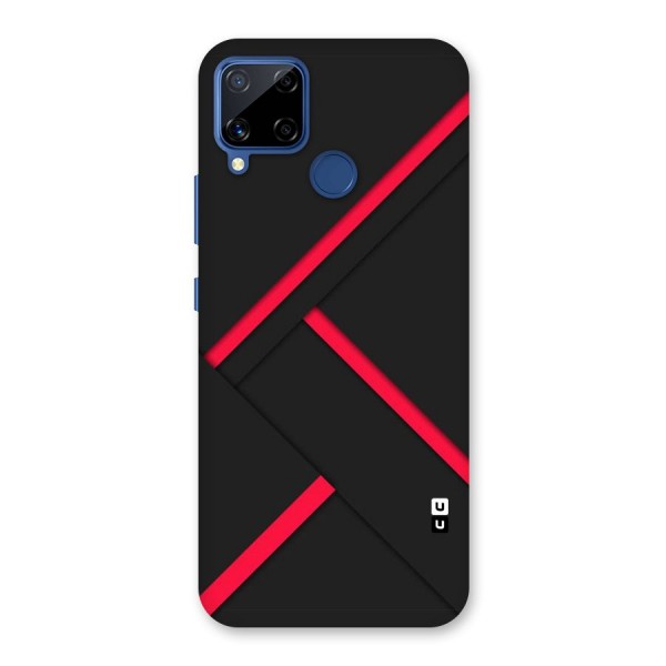 Red Disort Stripes Back Case for Realme Narzo 30A