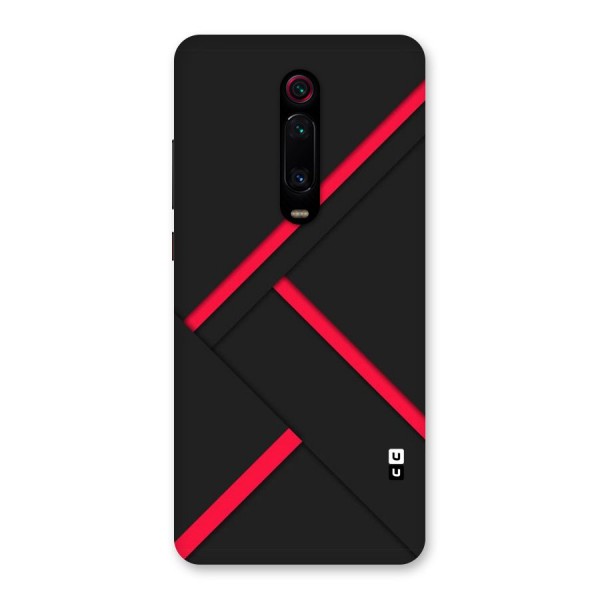 Red Disort Stripes Back Case for Redmi K20