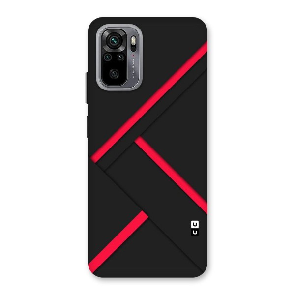 Red Disort Stripes Back Case for Redmi Note 10