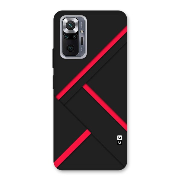 Red Disort Stripes Back Case for Redmi Note 10 Pro