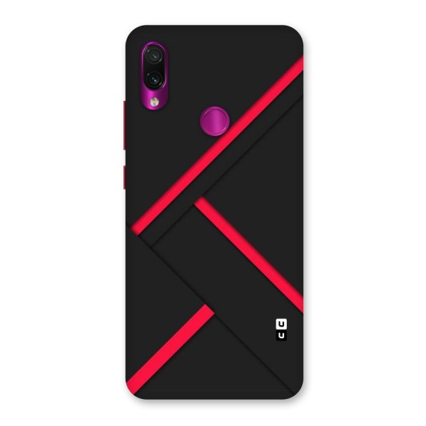Red Disort Stripes Back Case for Redmi Note 7 Pro