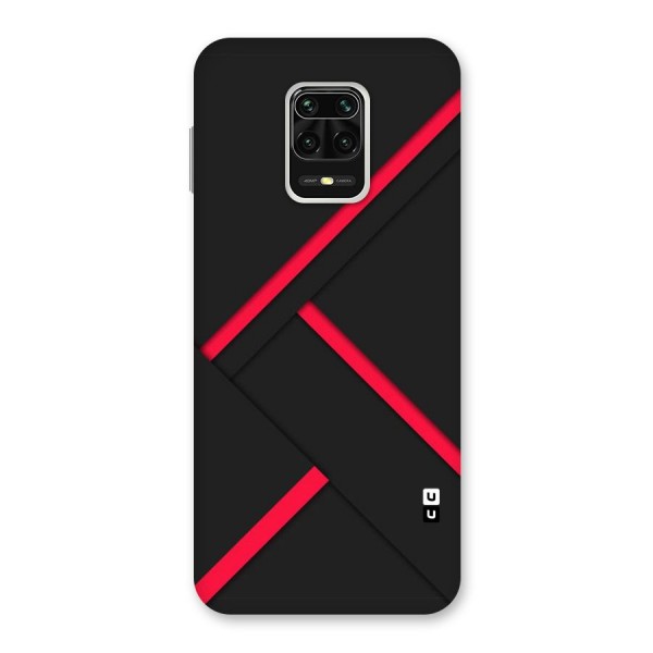 Red Disort Stripes Back Case for Redmi Note 9 Pro