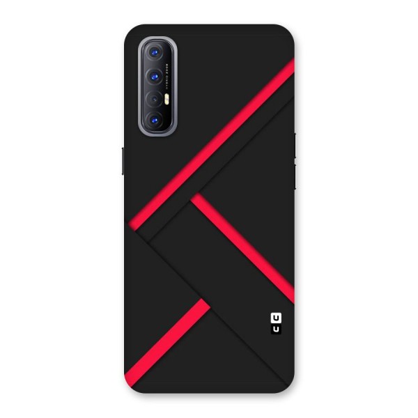 Red Disort Stripes Back Case for Reno3 Pro