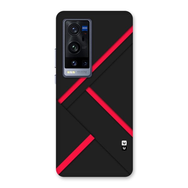 Red Disort Stripes Back Case for Vivo X60 Pro Plus
