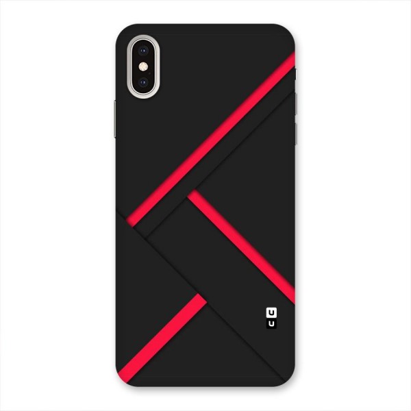 Red Disort Stripes Back Case for iPhone XS Max