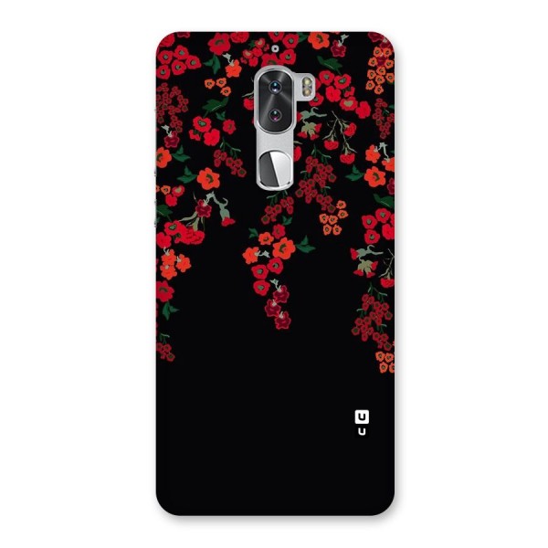 Red Floral Pattern Back Case for Coolpad Cool 1