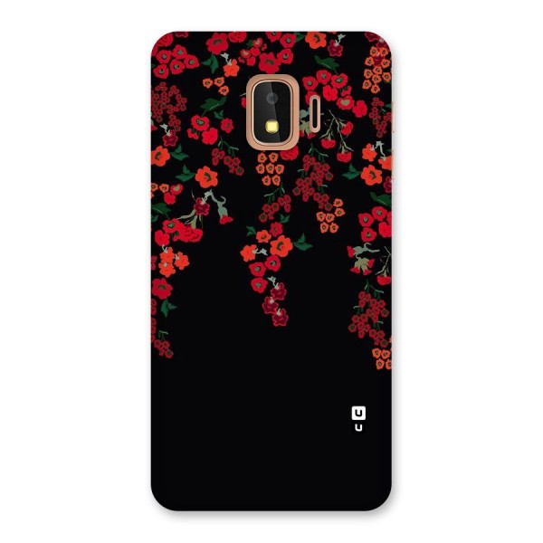 Red Floral Pattern Back Case for Galaxy J2 Core