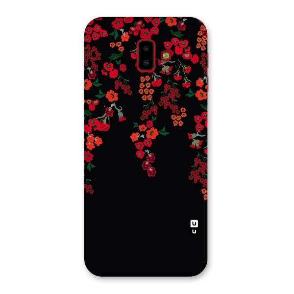 Red Floral Pattern Back Case for Galaxy J6 Plus