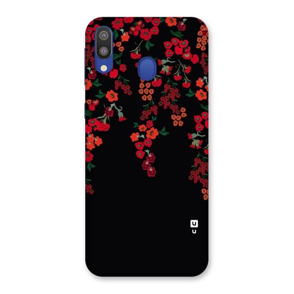 Red Floral Pattern Back Case for Galaxy M20