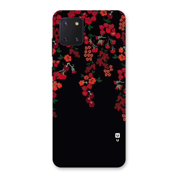 Red Floral Pattern Back Case for Galaxy Note 10 Lite