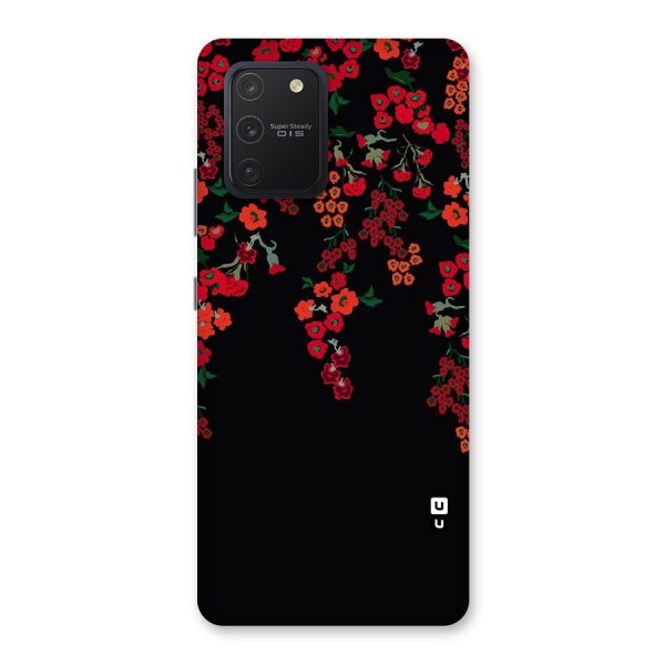 Red Floral Pattern Back Case for Galaxy S10 Lite