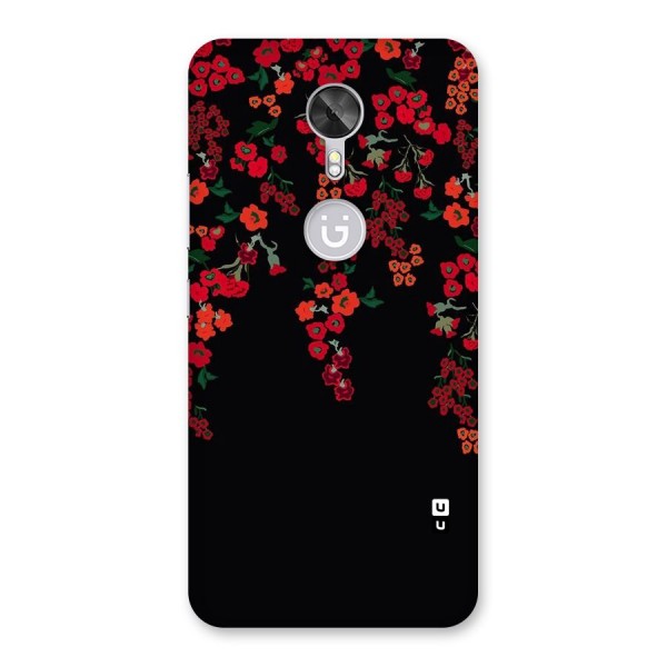 Red Floral Pattern Back Case for Gionee A1
