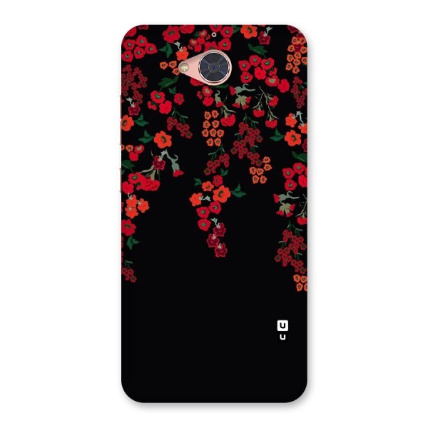 Red Floral Pattern Back Case for Gionee S6 Pro