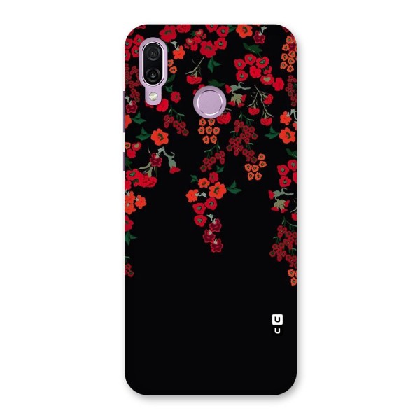 Red Floral Pattern Back Case for Honor Play