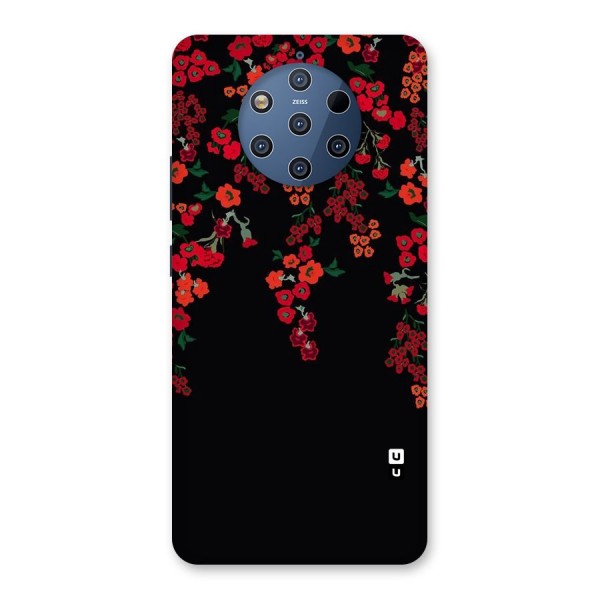 Red Floral Pattern Back Case for Nokia 9 PureView