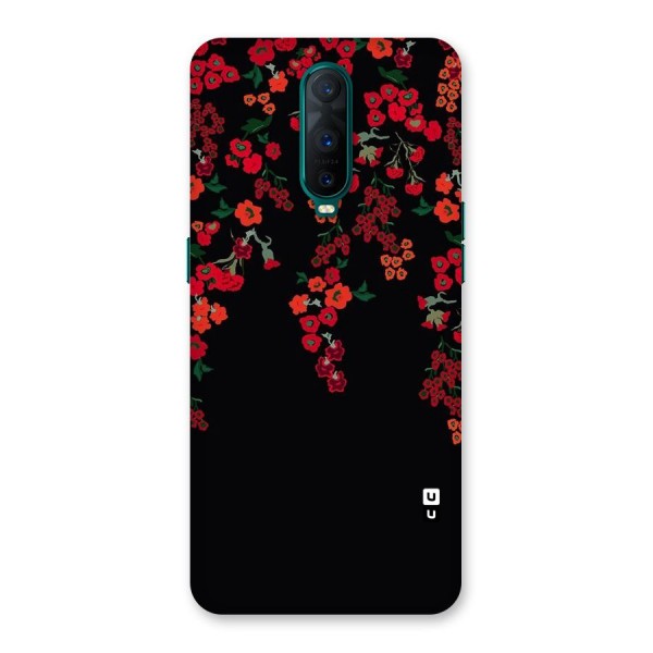 Red Floral Pattern Back Case for Oppo R17 Pro