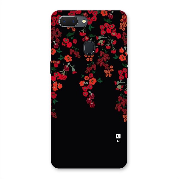Red Floral Pattern Back Case for Oppo Realme 2