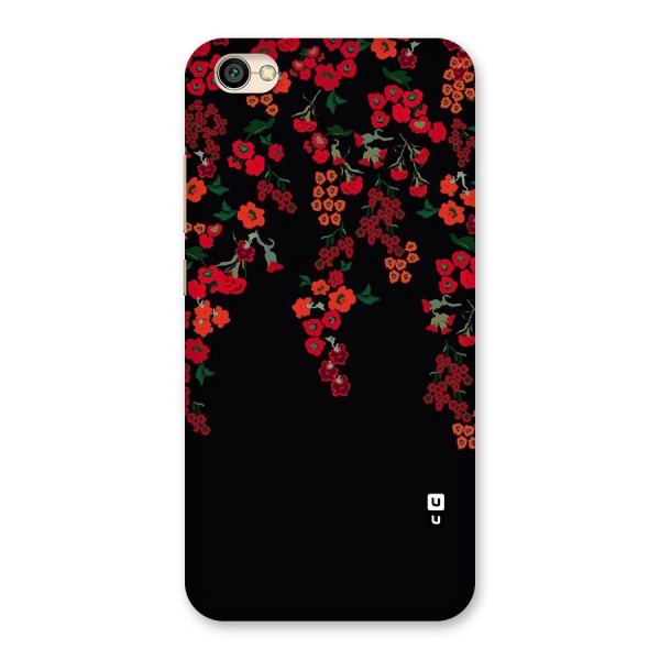 Red Floral Pattern Back Case for Redmi Y1 Lite
