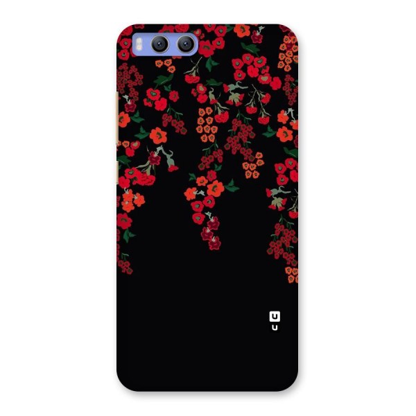 Red Floral Pattern Back Case for Xiaomi Mi 6