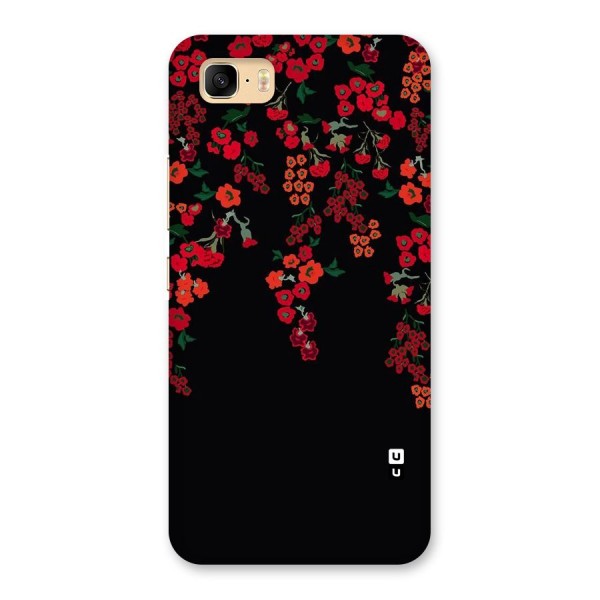 Red Floral Pattern Back Case for Zenfone 3s Max
