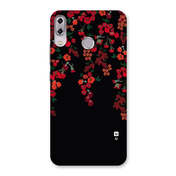 Red Floral Pattern Back Case for Zenfone 5Z