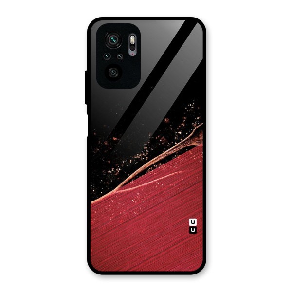 Red Flow Drops Glass Back Case for Redmi Note 10S