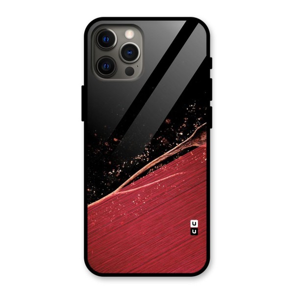 Red Flow Drops Glass Back Case for iPhone 12 Pro Max