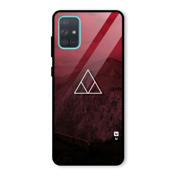 Red Hills Glass Back Case for Galaxy A71
