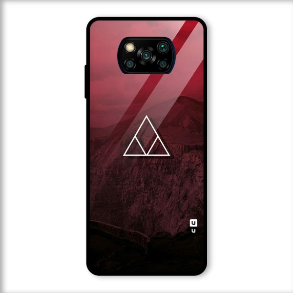 Red Hills Glass Back Case for Poco X3
