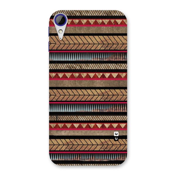 Red Indie Pattern Back Case for Desire 830
