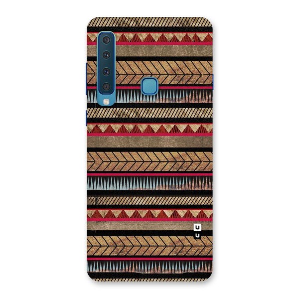 Red Indie Pattern Back Case for Galaxy A9 (2018)