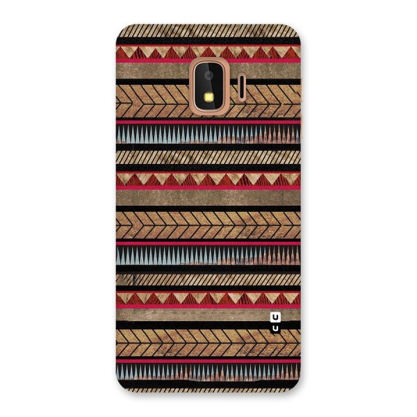Red Indie Pattern Back Case for Galaxy J2 Core