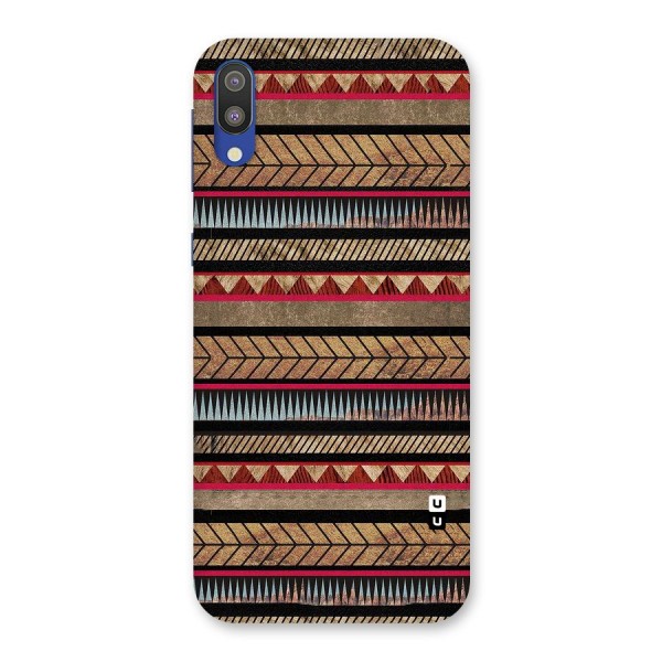 Red Indie Pattern Back Case for Galaxy M10