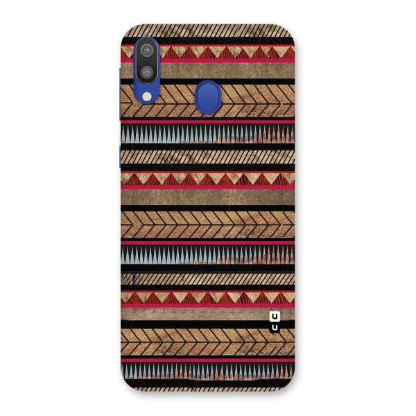 Red Indie Pattern Back Case for Galaxy M20