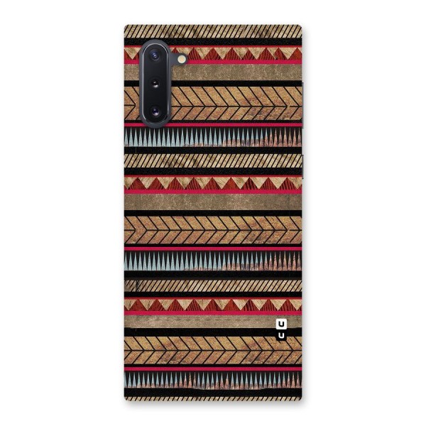 Red Indie Pattern Back Case for Galaxy Note 10