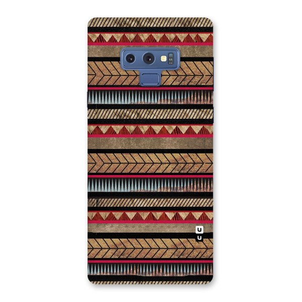 Red Indie Pattern Back Case for Galaxy Note 9