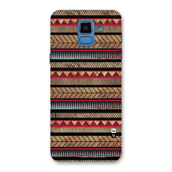 Red Indie Pattern Back Case for Galaxy On6