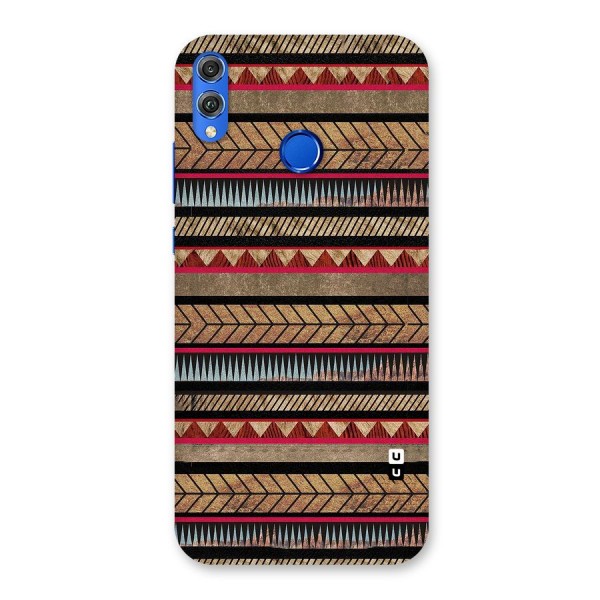 Red Indie Pattern Back Case for Honor 8X