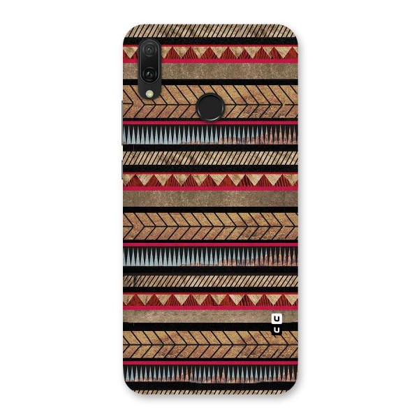Red Indie Pattern Back Case for Huawei Y9 (2019)