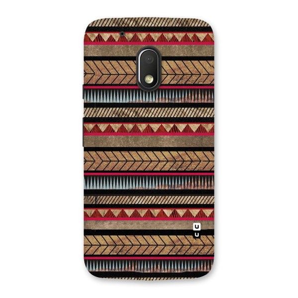 Red Indie Pattern Back Case for Moto G4 Play